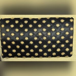 Vintage Silk Sun Embroidered Clutch Bag